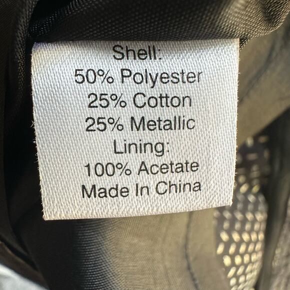 Saks Fifth Avenue 548 Metallic Silver Dress - Picture 8 of 8